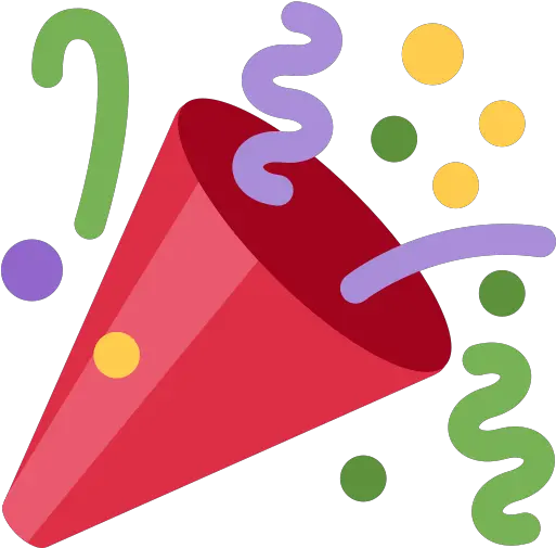 Party Popper Emoji Tada Png Twitter Icon Meanings