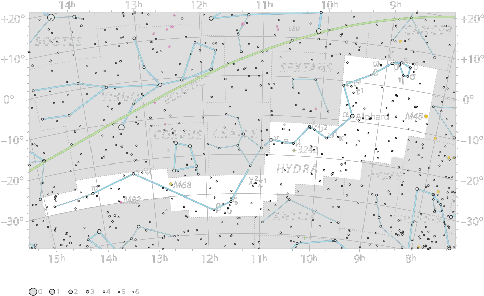 Hydra The Female Water Snake Constellation Facts Sky Map Png Constellation Png