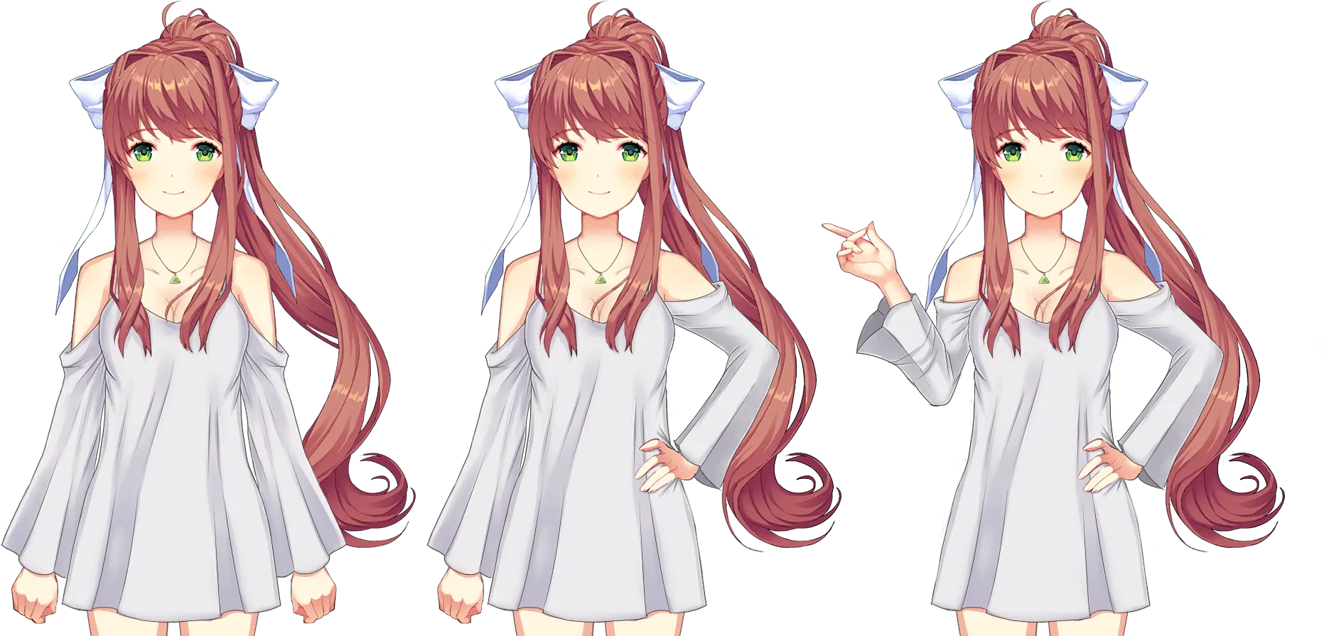 Free To Use Monika Summer Dress Edits Monika Ddlc Home Outfit Png Monika Png