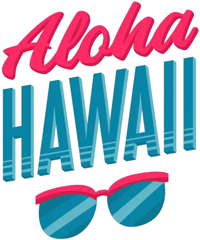 Aloha Sunglasses Hawaiian Lettering Transparent Png U0026 Svg Dave Hawaii Png