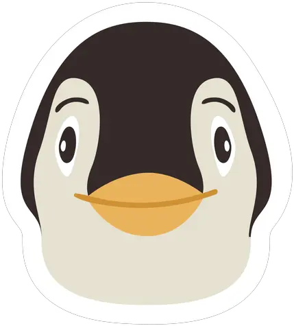 Penguin Head Beak Flat Sticker Transparent Png U0026 Svg Cara De Pinguim Png Penguin Transparent