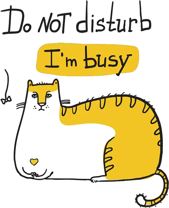 Cool Cat Lazy Fat Do Not Disturb Im Busy Puzzle For Dot Png Fat Cat Icon