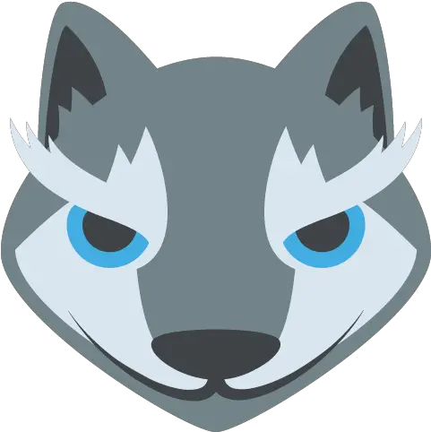 Wolf Face Emoji Vector Icon Png