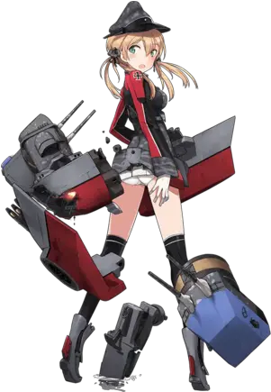 Zefia Kancolle Prinz Eugen Png Nazi Hat Transparent