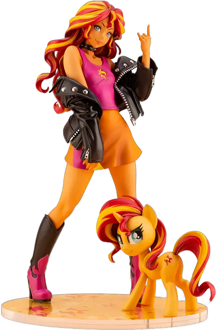 All Statues U2013 Tagged Brandkotobukiya Cards And Comics Sunset Shimmer Figure Png Statue Of Two Men And A Boy That Served As A Domestic Icon