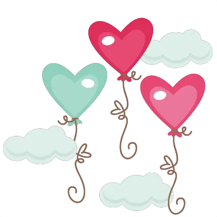 Download Heart Balloons Svg Cutting Files Clip Art Png Cute Heart Png