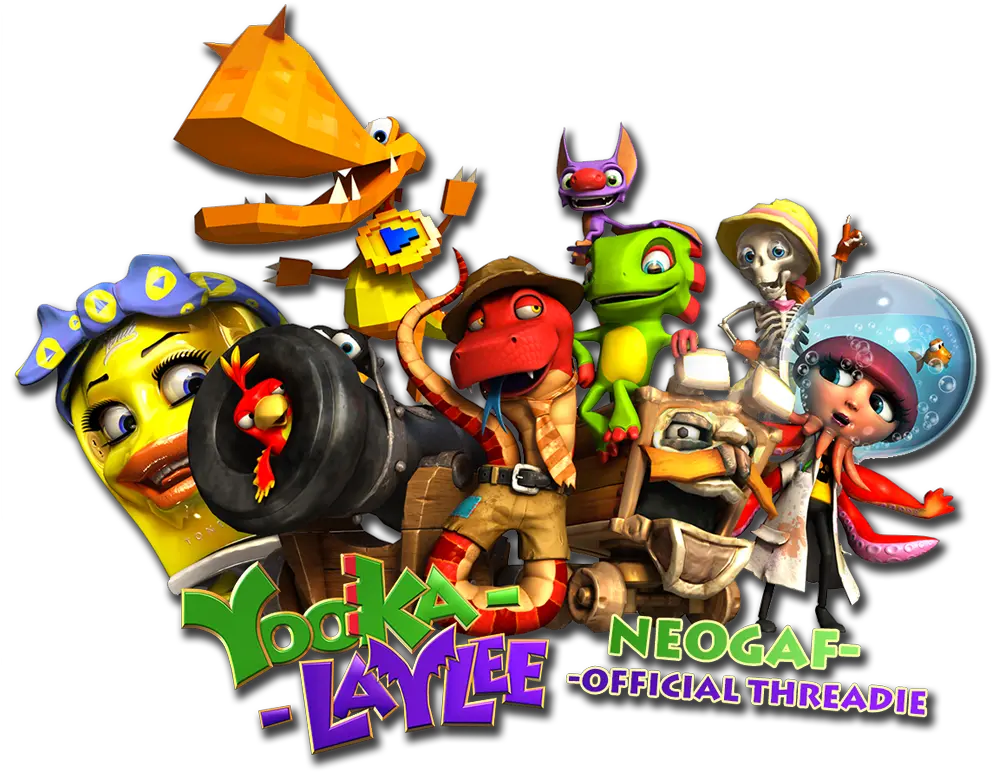 Yooka Yooka Laylee All Characters Png Yooka Laylee Logo