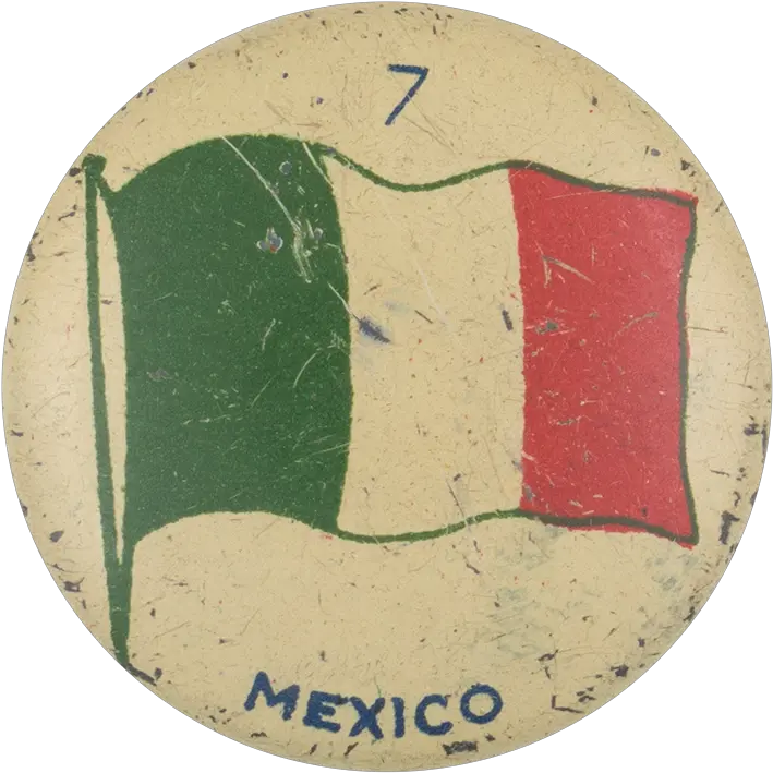 Mexico Flag 7 Busy Beaver Button Museum Badge Png Mexico Flag Transparent