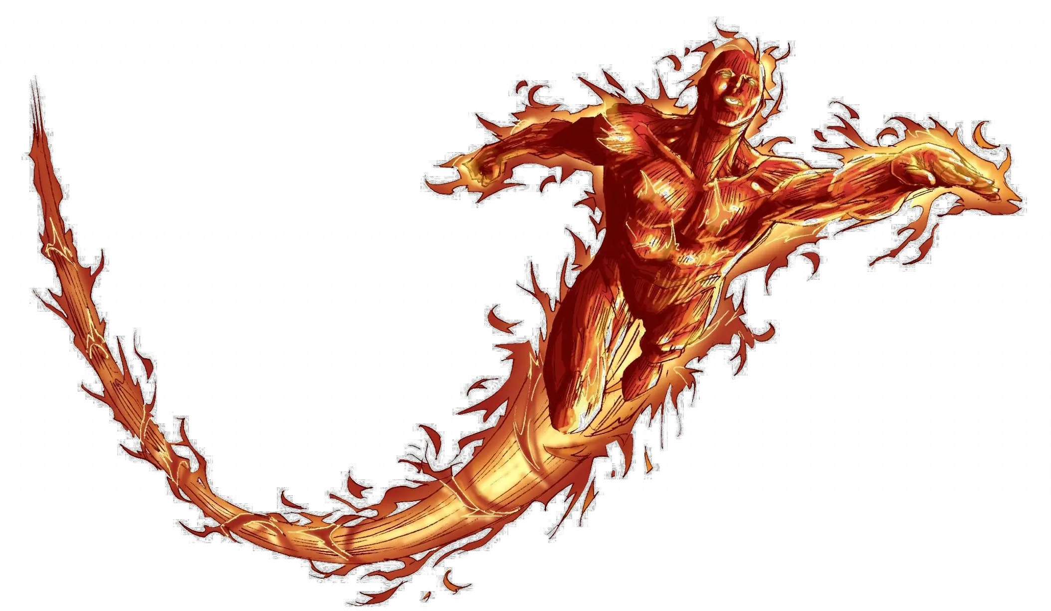 Human Torch Transparent Image Human Torch Marvel Transparent Png Torch Transparent Background