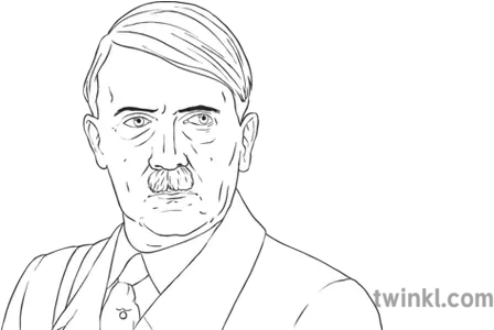 Adolph Hitler Black And White Gentleman Png Hitler Face Png