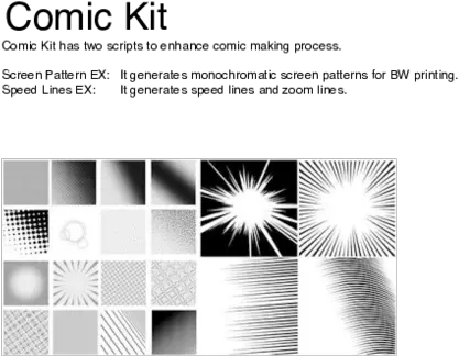 Comic Kit Monochrome Png Speed Lines Png