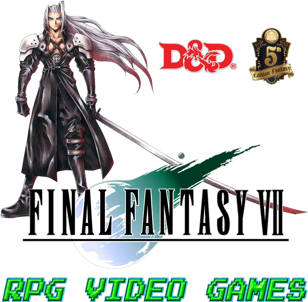 Sephiroth 5e Final Fantasy Vii Sephiroth Png Sephiroth Png