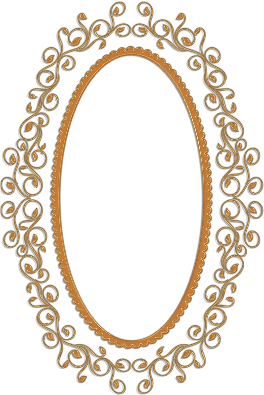 Download I Brasão Dourado Png Oval Frame Png