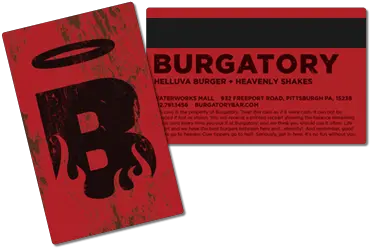 Burgatory Gift Cards U2014 Png