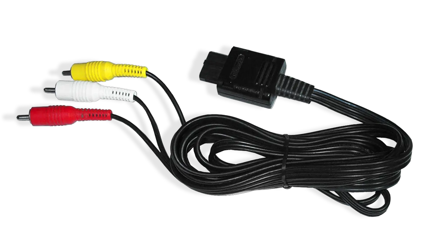 Gamecube Av Cable Official Gamecube Av Cable Png Cord Png