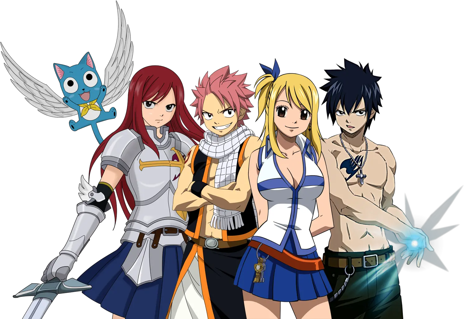 Fairy Tail Png Free Download Fairy Tail Lucy Natsu Erza Gray Natsu Png