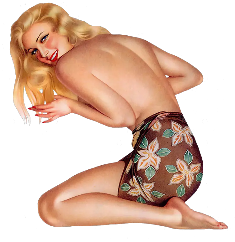 Retro And Vintage Clip Art Pin Up Naked Girl Png Sexy Girl Png