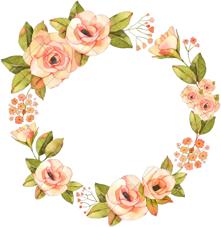 Watercolor Flower Wreath Png Picture 2230658 Watercolor Wreath Flower Png Wreath Png