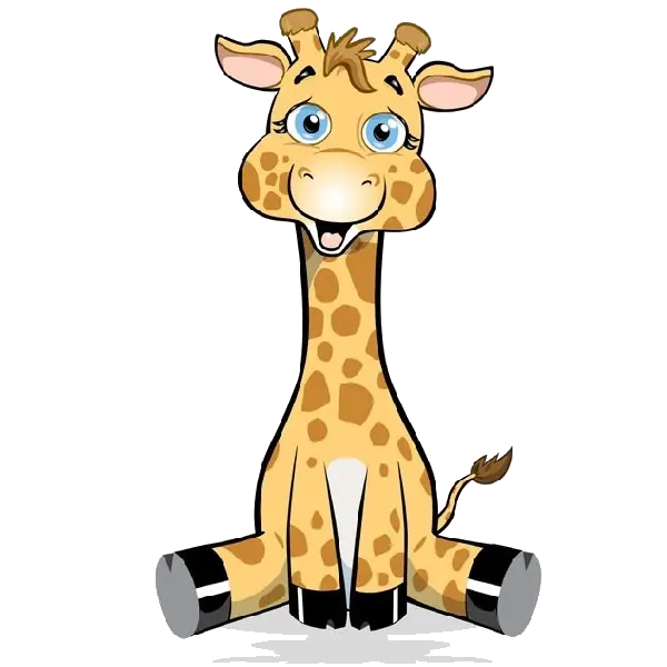 Transparent Background Clipart Giraffe Baby Giraffe Cartoon Drawing Png Giraffe Transparent Background