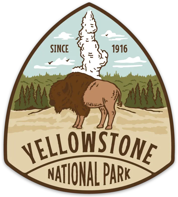 Yellowstone National Park Sticker Yellowstone National Park Sticker Png Park Png