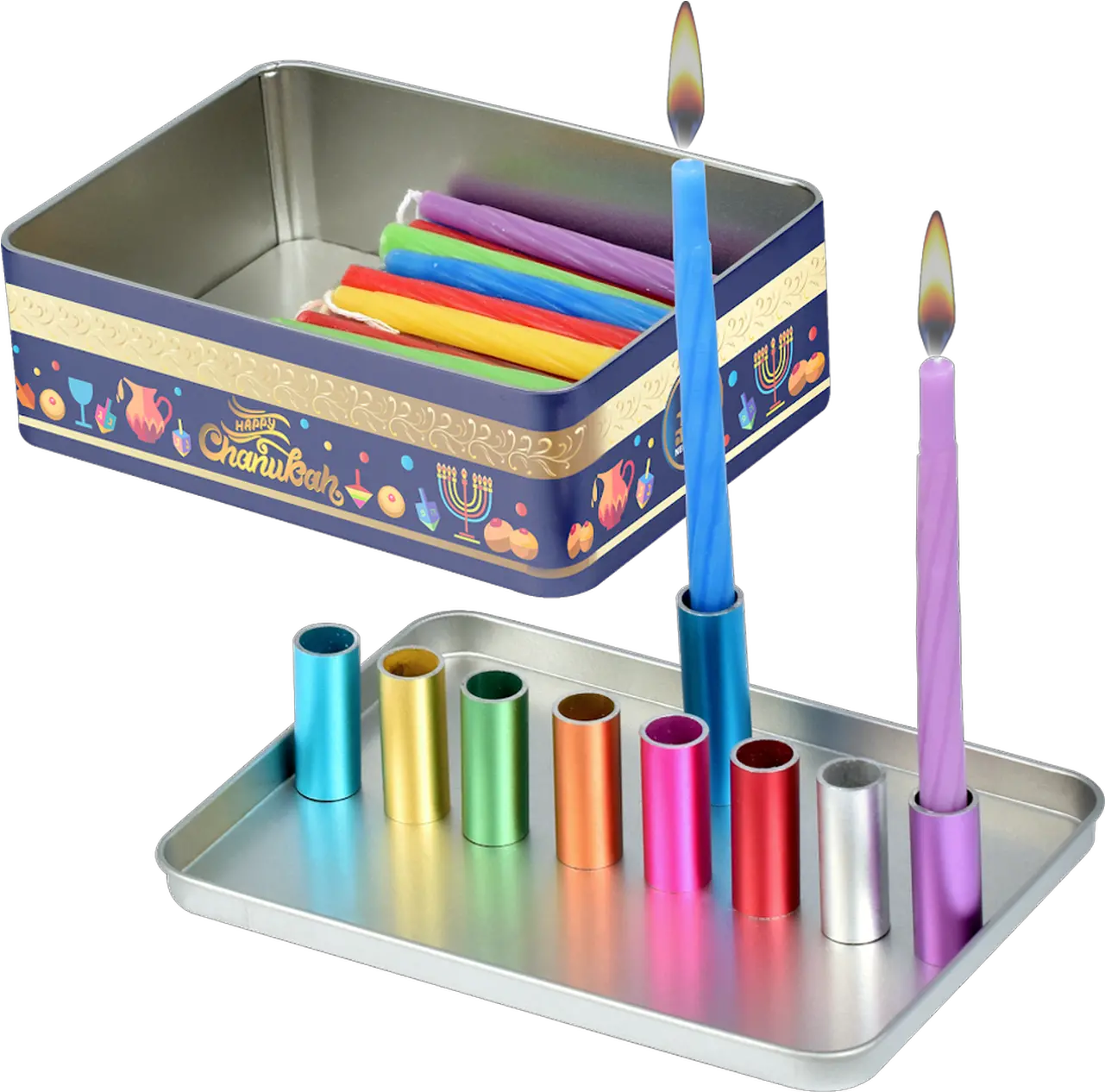 Magnetic Travel Menorah With Candles Instructions Kids Menorah Png Menorah Icon