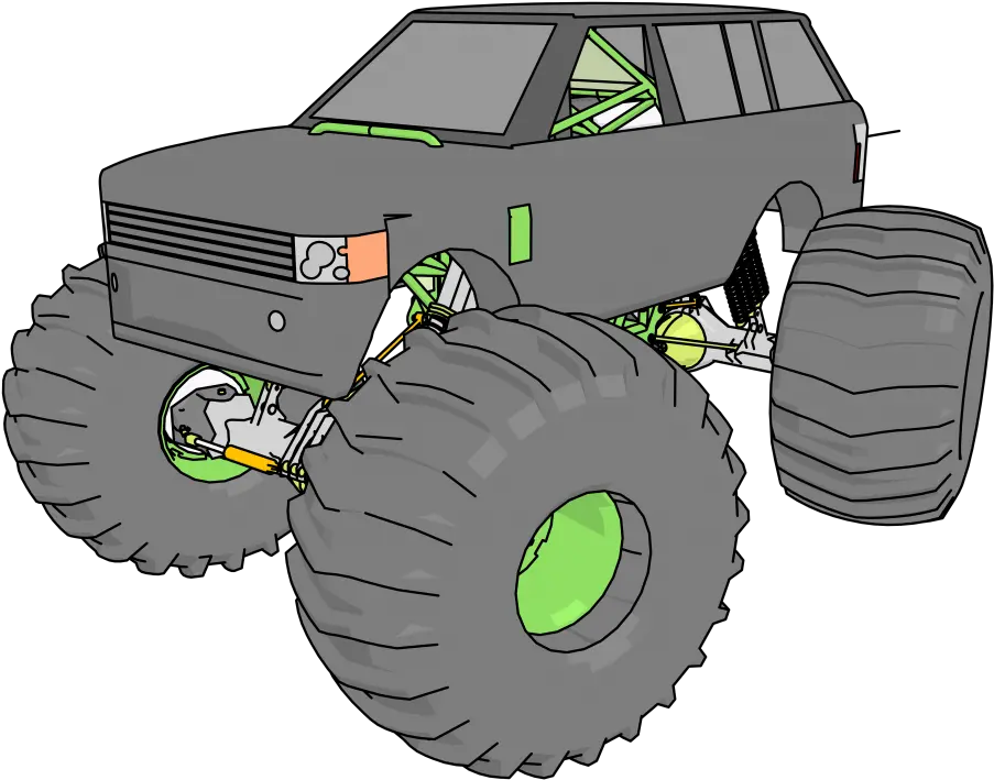 Range Rover Monster Truck Clipart Png Monster Truck Range Rover Png