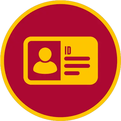 Test Usc Athletics Language Png Id Card Icon