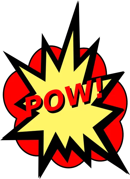 Free Comic Book Pow Png Download Marvel Bounding Pow Png