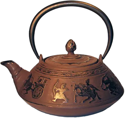 Large Warriors Cast Iron Teapot Matte Rust Antique Finish Serveware Png Iron Warriors Icon