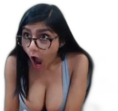 Miakhalifa Mia Khalifa Jesus Sticker Mia Khalifa Shocked Face Png Mia Khalifa Png