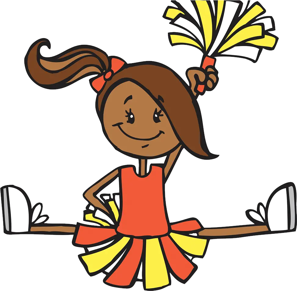 Cartoon Illustration Cheerleaders Transprent Png Free Cheerleaders Clipart Transparent Background Cheerleader Silhouette Png