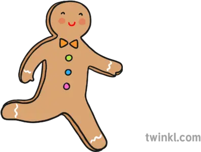 Running Gingerbread Man Illustration Gingerbread Man Running Clipart Png Gingerbread Man Png