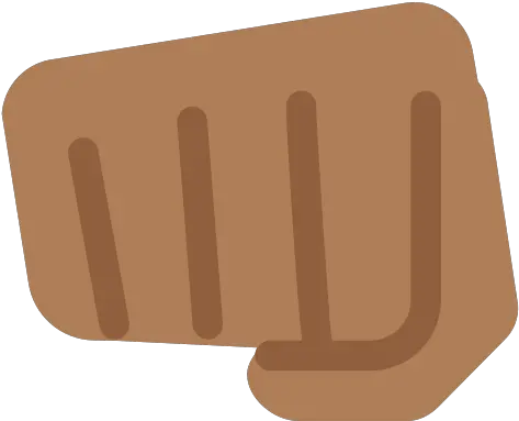 Oncoming Fist Emoji With Medium Dark Skin Tone Meaning Brown Fist Bump Emoji Png Black Fist Png