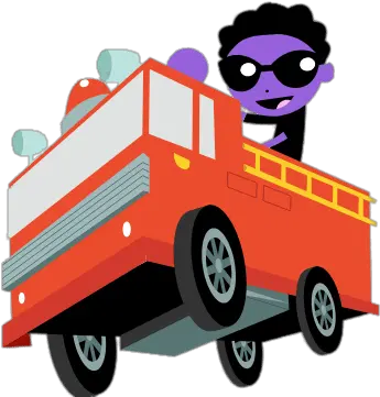 Firetruck Kart Transparent Png Stickpng Cartoon Fire Truck Png