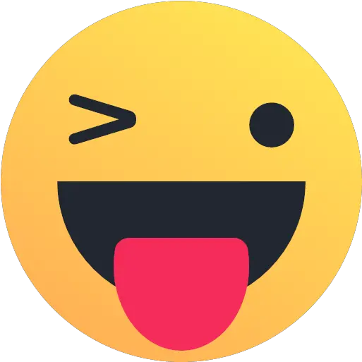 Happy Reaction Smiley Tongue Wink Icon Png