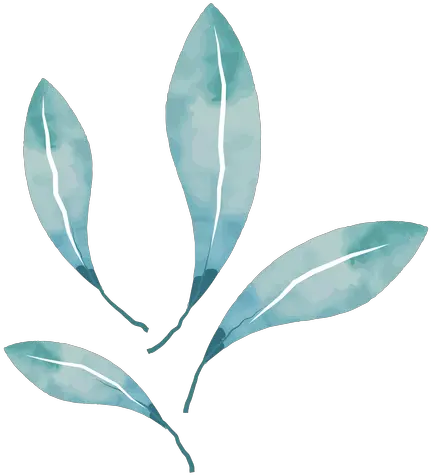 Cool Watercolor Leaves Transparent Png U0026 Svg Vector File Azul Hojas Acuarela Png Leaves Transparent Png