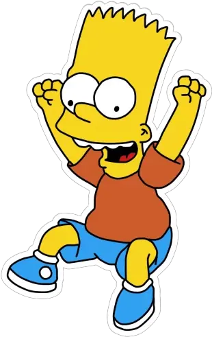 Bart Simpson Stickers Live Wa Stickers Happy Simpsons Png Bart Simpson Icon