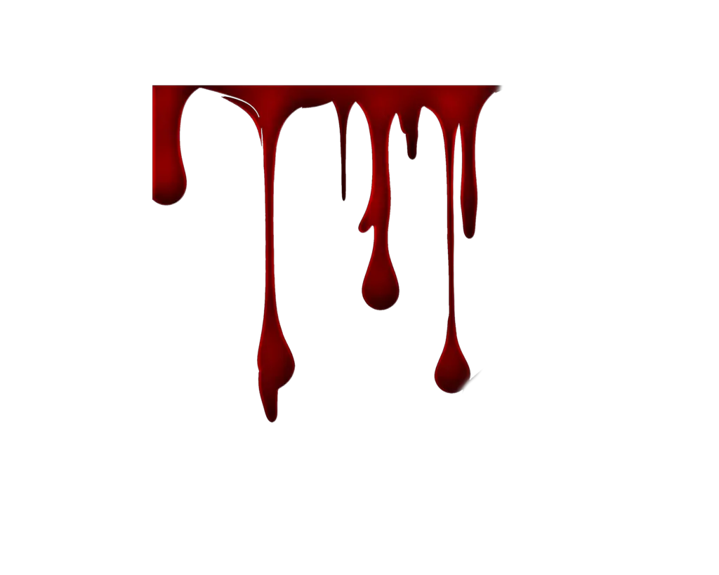 Realistic Blood Dripping Png