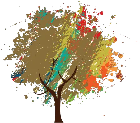 Crayon Painted Abstract Tree Transparent Png U0026 Svg Vector File Illustration Tree Graphic Png