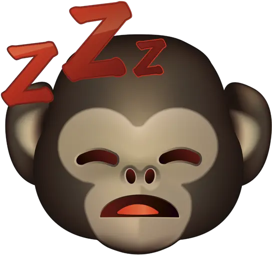 Emoji U2013 The Official Brand Sleeping Monkey Face Sleeping Monkey Emoji Png Monkey Emoji Png