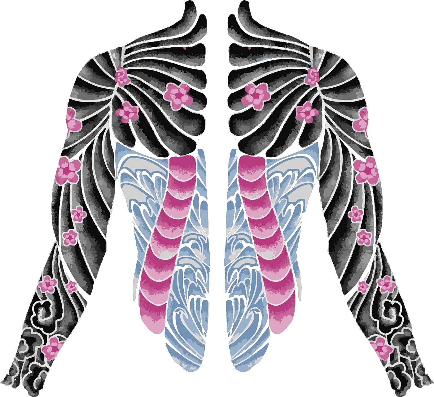 Design Tatto Yakuza Orice Transparent Yakuza Tattoo Png Tatto Png