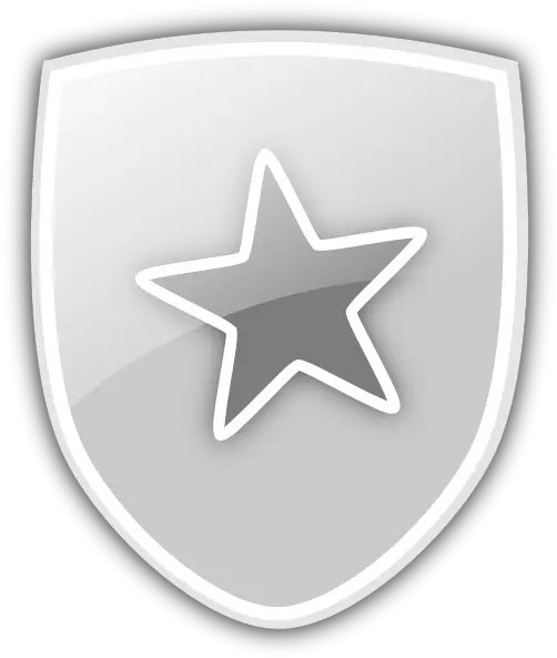 Shield With Star Icon Vector Clip Art Public Domain Vectors Png Wars Nativgation