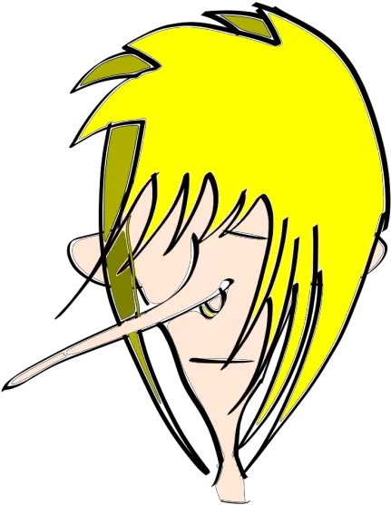 Cartoon Character With Long Nose Png Cartoon Character Male Blonde Hair Nose Clipart Png