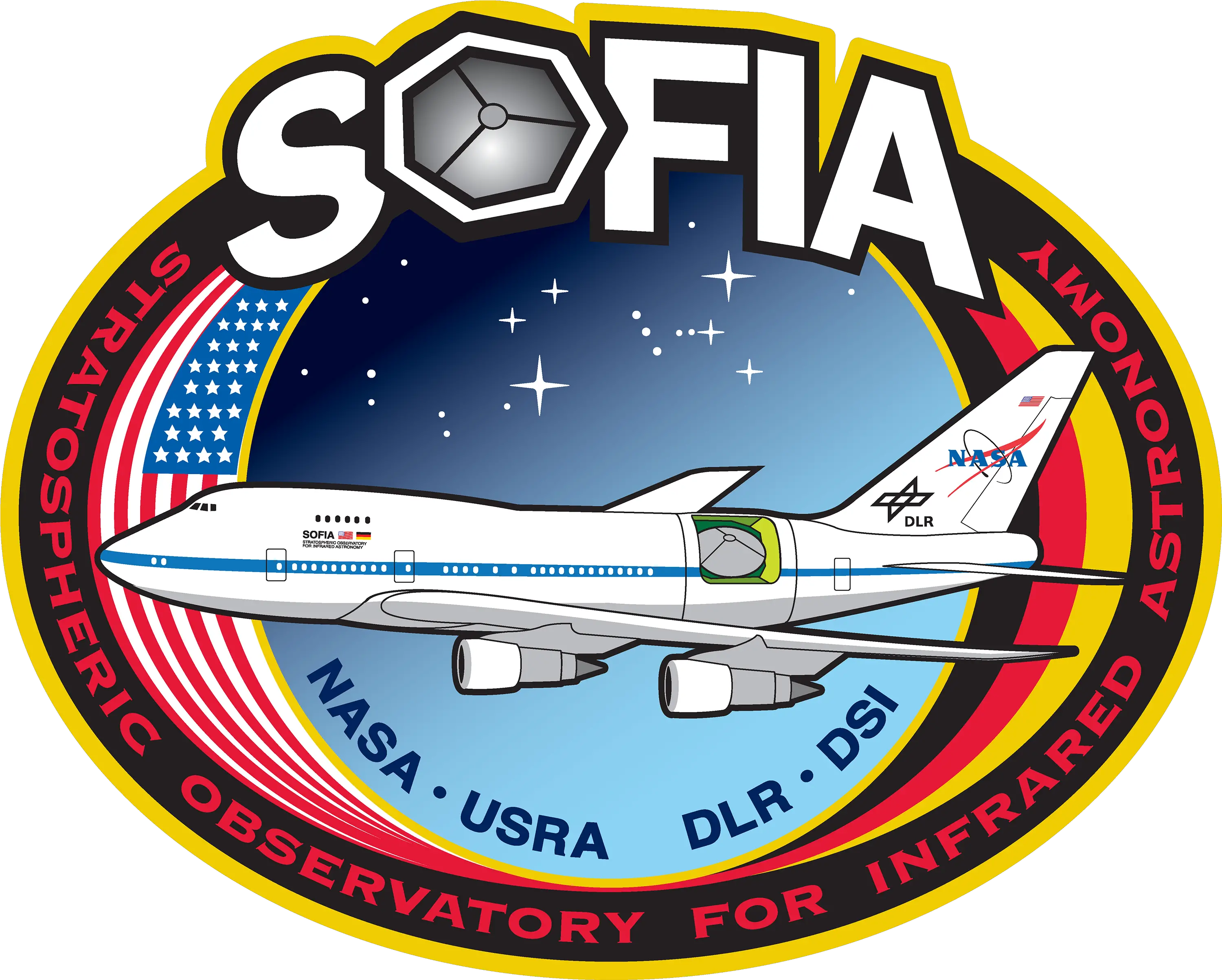 Download Hd Sofia Mission Patch Nasa Sofia Logo Nasa Sofia Mission Patch Png Nasa Logo Transparent