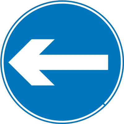 Left Turn Traffic Sign Transparent Png Stickpng Left Arrow Road Sign Signs Png