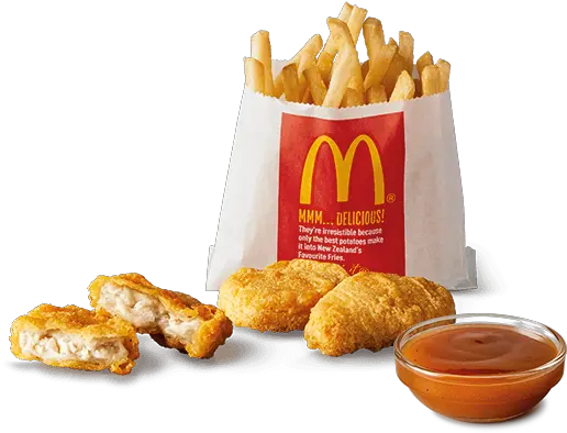 3pk Chicken Mcnuggets Small Fries Mcdonalds Chicken Nuggets And Chips Png Chicken Nuggets Png