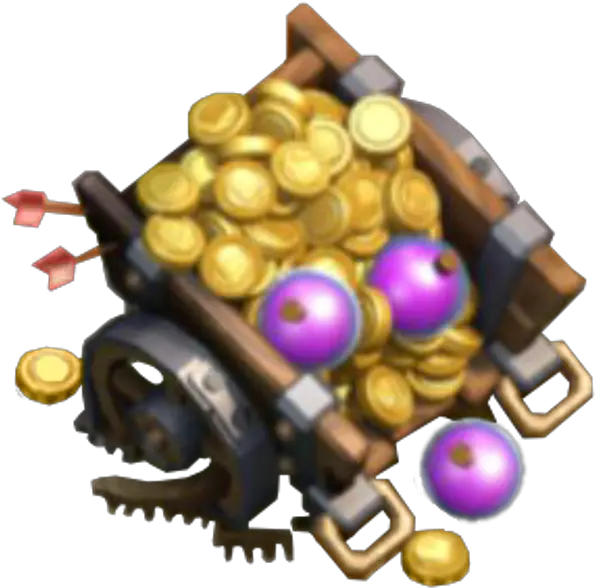 Download Gold Transparent Clash Clans Clash Of Clans Loot Cart Png Clash Of Clans Png