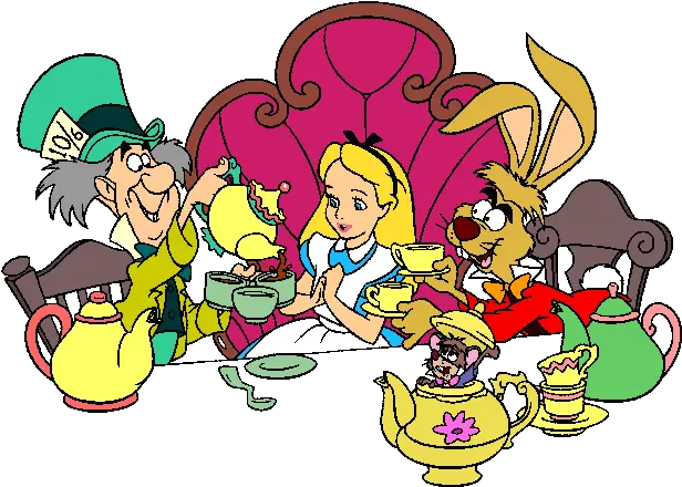 Alice Tea Party Alice In Wonderland Tea Party Png Alice In Wonderland Png