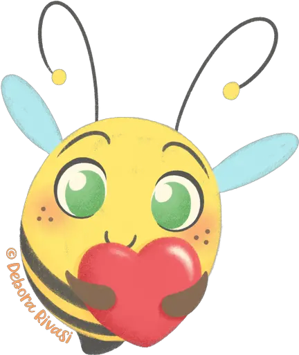 Sticker Maker Chubby Bees Happy Png Bumble Heart Icon