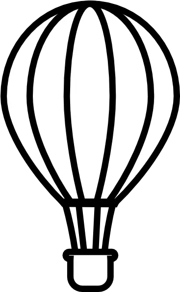 Download Drawn Balloon String Template Outline Of Hot Air White Hot Air Balloon Clip Art Png Balloon String Png